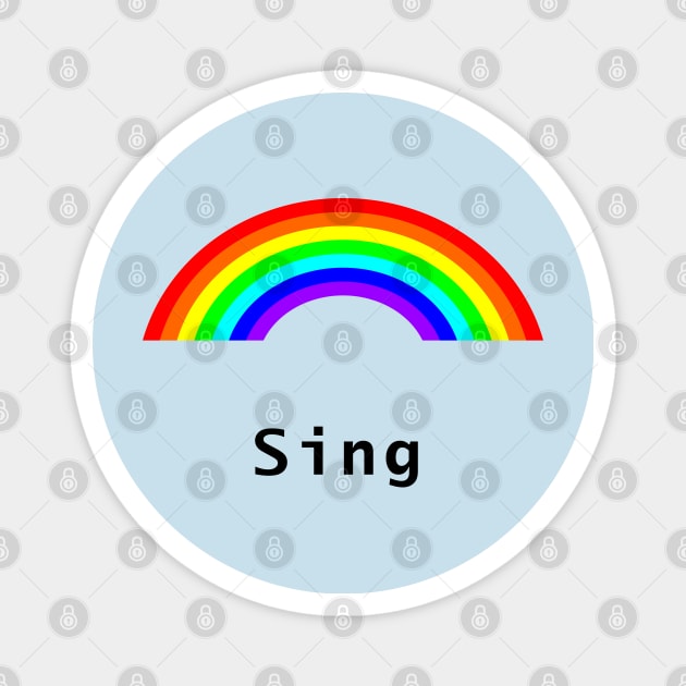Sing Rainbow Magnet by ellenhenryart